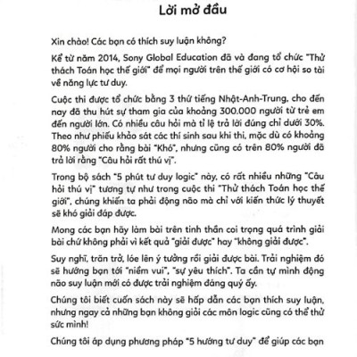 5 phút tư duy logic - Tập 2 (Cơ bản)