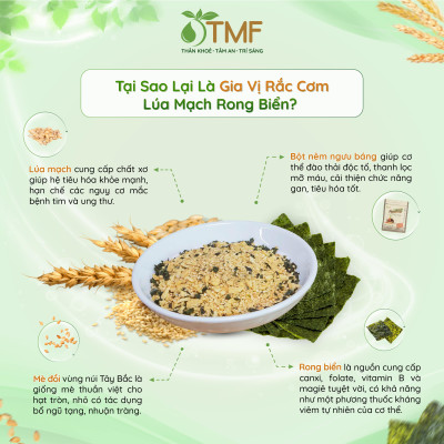 Thùng Gia vị rắc cơm rong biển Rắc Rắc hộp 6 gói cho bé ăn dặm TÂM MINH FOODS