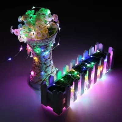 Dây đèn led đom đóm trang trí pin không nháy tiểu dây bóng đèn fairy light cao cấp, tinh tế sang trọng decor phòng, du lịch, lều trại, luôn sáng - Chính hãng DEHA