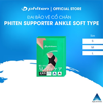 Đai cổ chân loại mềm Phiten supporter ankle soft type AP167003/AP167004/AP167005