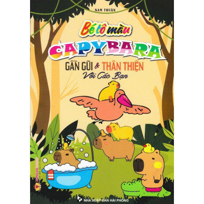 Sách - Bé Tô Màu Capybara + Kuromi - Combo 4 Cuốn - Hồng Ân
