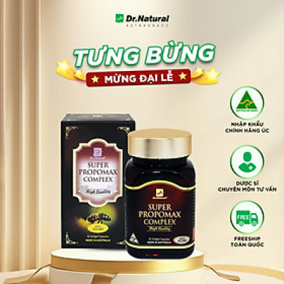 Viên Uống Keo Ong Bồi Bổ Sức Khỏe Dr Natural Super Propomax 60 Viên | Tăng Sức Đề Kháng, Phục Hồi Sức Khỏe Nhanh Chóng  - Hàng Chính Hãng