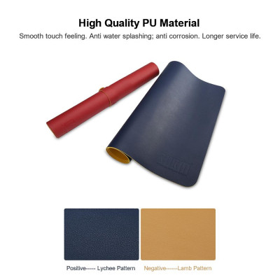 Tấm lót chuột BUBM bằng da PU chống thấm nước,chống thấm dầu cho văn phòng và gia đình 