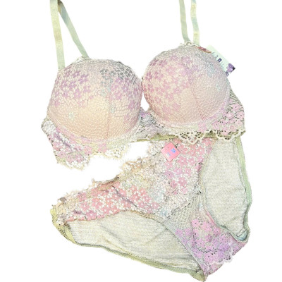 Bộ đồ lót VJ8018 ren hoa mút vừa quần nguyên mông gợi cảm