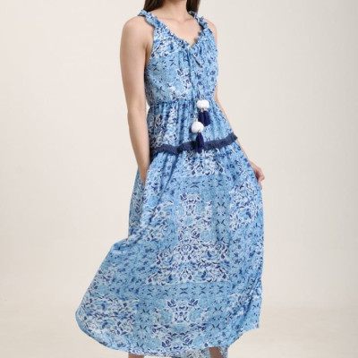 Maxi Boho Phối Ren Cao Cấp Isla Bonita