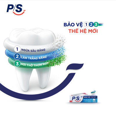 Combo 2 Kem Đánh Răng P/S Bảo vệ 123 - 180G