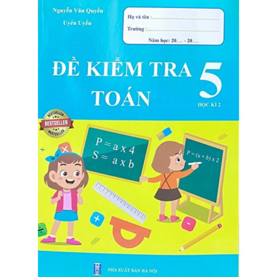 Sách - Đề kiểm tra toán + tiếng việt 5 học kì 2