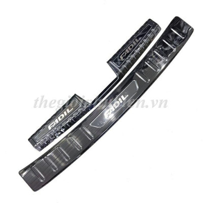 BỘ SẢN PHẨM Nẹp bước chân và ốp chống trầy cốp Vinfast Fadil - Mẫu Titan