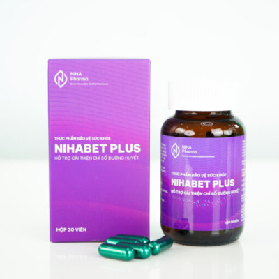 Viên uống cải thiện chỉ số đường huyết NIHABET PLUS (Hộp 30 Viên)