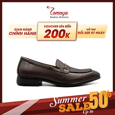 Giày Tây Penny Loafer Nam Không Dây Tomoyo TMN24002