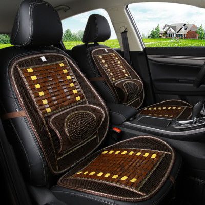 Đệm Lót Ghế Tựa Lưng Trên Xe Ô Tô, Văn Phòng Thẻ Tre Thoáng Khí, Mát Lạnh | Giảm Đau Mỏi Khi Ngồi Lâu