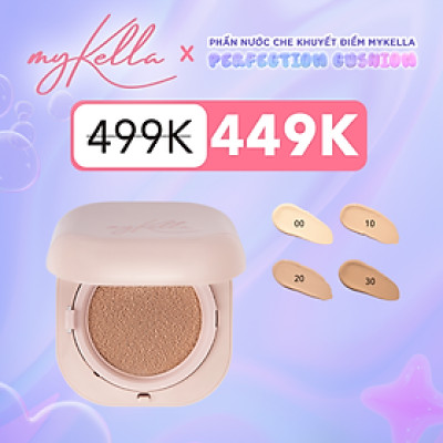 Phấn Nước myKella Che Phủ Khuyết Điểm, Dưỡng Da Mềm Mịn - PERFECTION CUSHION 15g