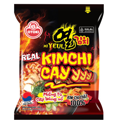 Combo 3 Gói Mì Yeul Kimchi Cay Otoki 100g