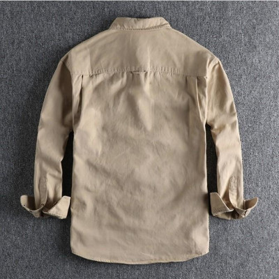 Áo sơ mi phong cách Retro_chiến thuật_dã ngoại