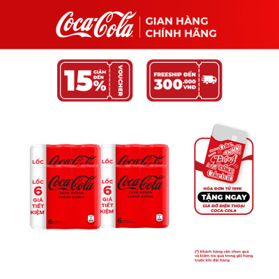 Lốc 24 lon Coca-Cola Zero 320ml/lon_TK
