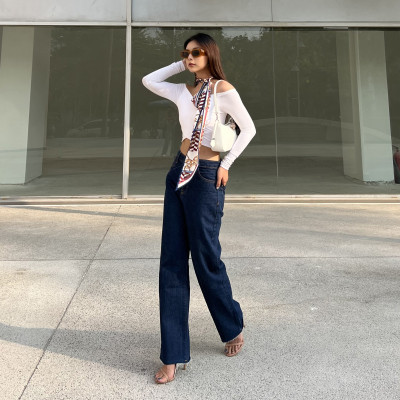 Quần Jean Ống Rộng Indigo Aaa Jeans