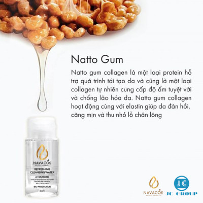 Nước tẩy trang thành phần tự nhiên Navacos Refreshing Cleaning Water  200ml