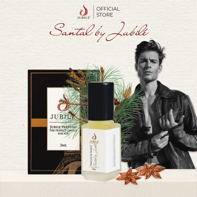 Santal by Jubilé - Tinh dầu nước hoa Pháp Nam Minisize Dạng lăn 3ml Thơm Lâu, Sang Trọng, Quyến Rũ