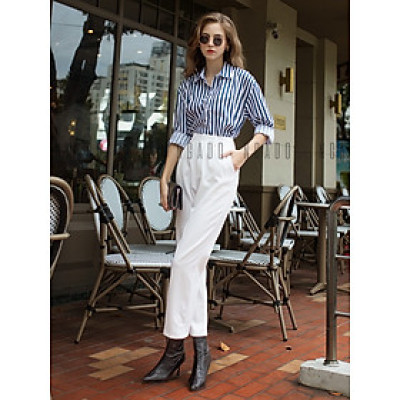 Quần trắng ống suông NGADO