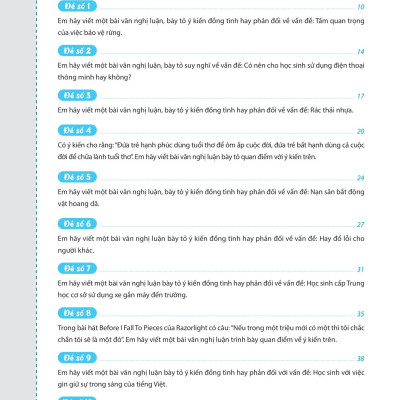 Sách - Các Bài Văn Chuyên Sâu Nghị Luận Xã Hội Ngữ Văn 9