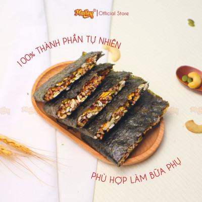 [COMBO 2 HỘP/4HỘP] Rong biển kẹp hạt dinh dưỡng Mailey - hỗ trợ ăn kiêng giảm cân, bánh ngũ cốc dinh dưỡng