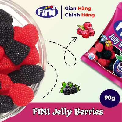 Kẹo Dẻo Fini Jelly Berries Vị Mâm Xôi 90g