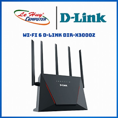 Bộ Phát Wi-Fi 6 D-Link DIR-X3000Z Băng Tần Kép Chuẩn AX3000 Tích Hợp Mesh, MU-MIMO - Hàng Chính Hãng