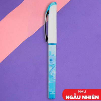 Bút Gel Bizner 0.7 mm - Premium Tip - Mực Không Phai Màu - Thiên Long GEL-058 - Mực Xanh (Màu Thân Bút Ngẫu Nhiên)