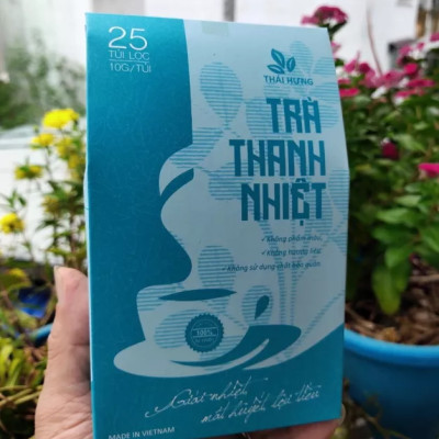 Trà Thanh Nhiệt Thái Bình Giải nhiệt, mát huyết, lợi tiểu - 25 túi lọc x 10g
