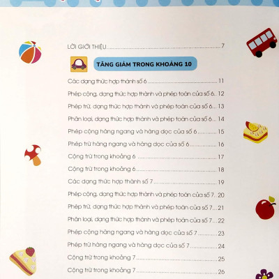 Thiên Tài Toán Học (5 - 6 Tuổi) - Phép Cộng Trừ Từ 1- 10