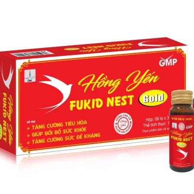 Lisse ￼hồng yến fukid nest- Hộp 6 lọ x 30 ml - Bồi bổ cơ thể và khí huyết ,tăng cường sức khỏe
