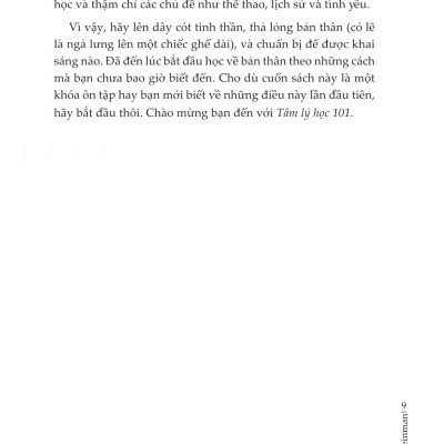 Sách - Tâm Lý Học 101 - Những Kiến Thức Cơ Bản, Sự Thật Thú Vị, Các Bài Kiểm Tra Tâm Lý Và Hơn Thế Nữa!