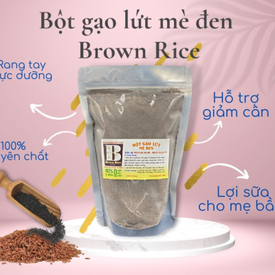 BỘT GẠO LỨT MÈ ĐEN giảm cân đẹp da lợi sữa(500GR)