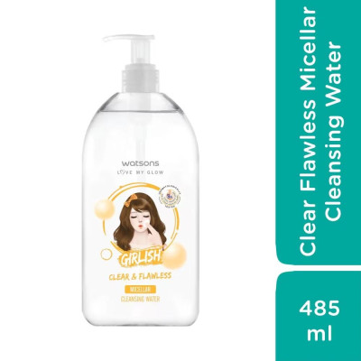 Nước Tẩy Trang Watsons Girlish Làm Sáng Da & Mềm Mại 485ml