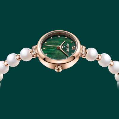 Đồng hồ nữ Julius JA-1346 Hàn Quốc dạng lắc tay ngọc trai xinh xắn