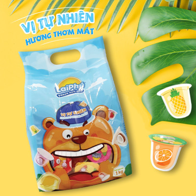 Thạch Rau Câu Lai Phú Vị Trái Cây 1kg