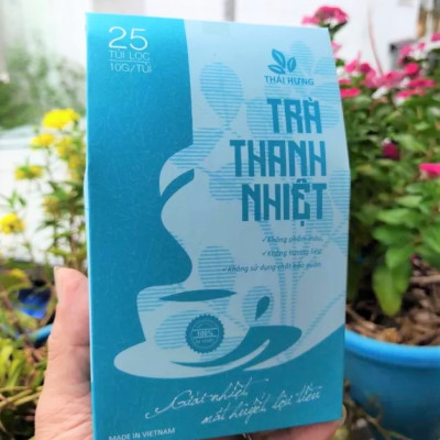 Trà Thanh Nhiệt Thái Bình Giải nhiệt, mát huyết, lợi tiểu - 25 túi lọc x 10g