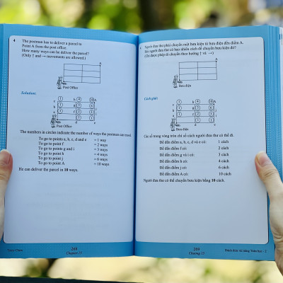 Combo sách Đánh thức tài năng toán học 2 và 50 thủ thuật toán ( 2 cuốn ), sách kiến thức toán học cấp 1 - Hiệu sách Genbooks