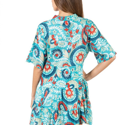 Đầm Cotton Phối Ren Isla Bonita