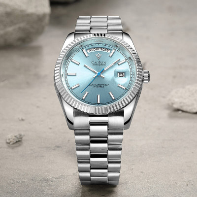 Đồng Hồ Nam Cadisen C8215M1 Chính Hãng Full Box Chống Nước Kính Chống Xước Dây Thép BH 2 Năm Máy Cơ