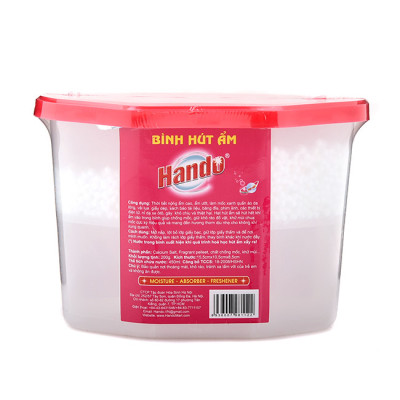 Combo 2 Hộp Hút Ẩm HANDO Khử Mùi Nấm Mốc Hương Hoa Hồng 450ml