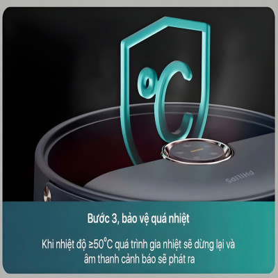 Bồn ngâm chân, kiêm máy massage chân tự động Thương hiệu Hà Lan cao cấp Philips - PPM5103F (HÀNG CHÍNH HÃNG)