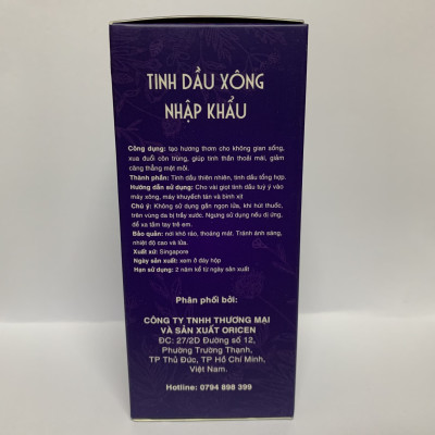 Tinh dầu Bạc Hà (Peppermint) Oricen 100ml - Giúp khử mùi hiệu quả, kháng khuẩn hiệu quả và xua đuổi côn trùng.