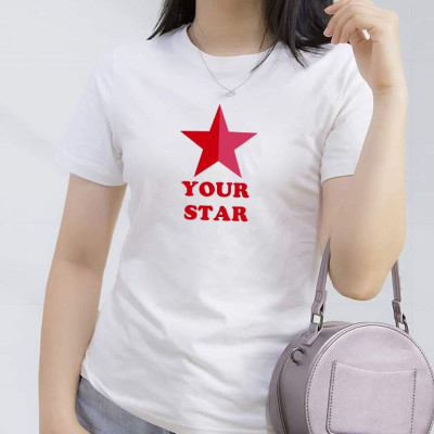 Áo thun nữ in họa tiết " Your Star "  xinh xắn phong cách trẻ trung, chất vải dày đẹp