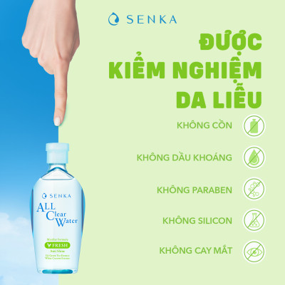 Nước tẩy trang sạch thoáng Senka A.L.L.Clear Water Fresh 230ml