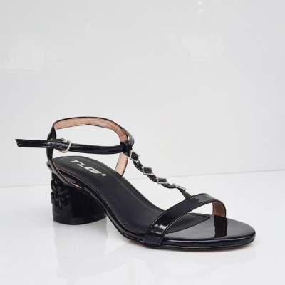 Sandal gót hoa cao cấp hot trend  quai da mềm mại 20751