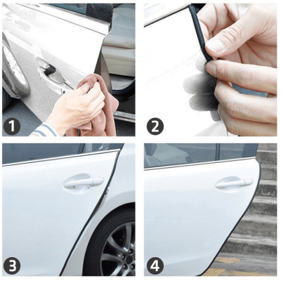 Ron Viền Bảo Vệ Cánh Cửa Xe Hơi Nẹp U Gioăng Oto Ôtô Chống Va Đập Ồn Cách Âm Đàn Hồi Lõi Thép Cao Su