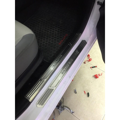 Ốp Bậc Cửa Dành Cho Xe Kia Soluto 2018 2019 2020 - mẫu titan