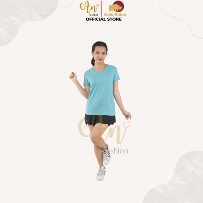 Áo Thun Cổ Tròn Nữ NGỌC LAM 100% Cotton Cao Cấp, Thoáng Mát, Kháng Khuẩn - Gold Rhino