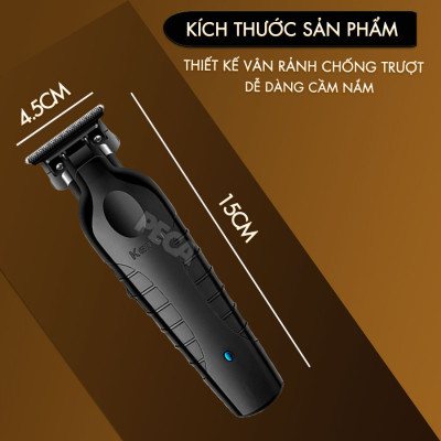 Tông đơ chấn viền Kemei KM-2299 lưỡi cắt mạ carbon cao cấp công suất 5W - Chính hãng